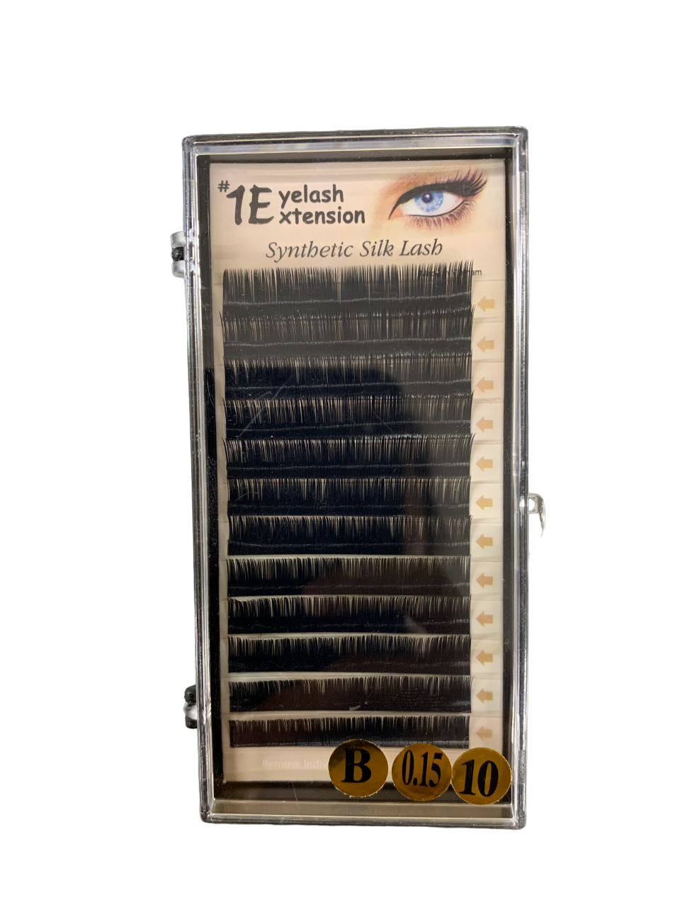 1E Eyelash Extension Synthetic Silk Lash B-0.15-10